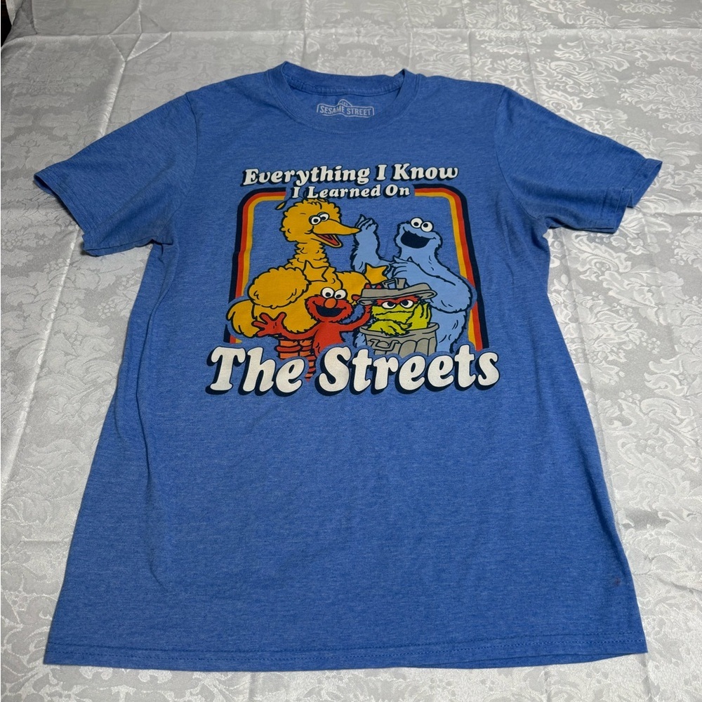 Sesame Street Blue Short Sleeve Tee